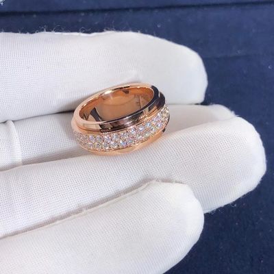 গুণমান 18K Rose White Yellow Gold Piaget Possession Ring VS Diamond For Women/পুরুষ কারখানা