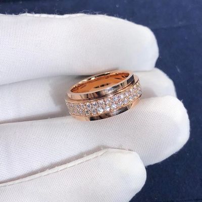 গুণমান 18K Rose White Yellow Gold Piaget Possession Ring VS Diamond For Women/পুরুষ কারখানা