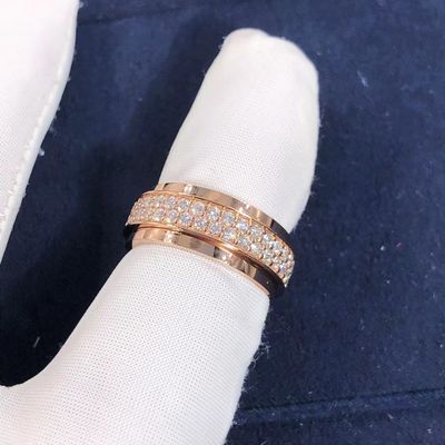 গুণমান 18K Rose White Yellow Gold Piaget Possession Ring VS Diamond For Women/পুরুষ কারখানা
