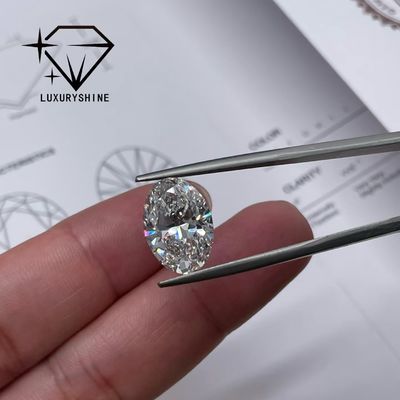 গুণমান LuxuryShine 0.1-10CT VVS2 ল্যাবরেটরি গ্রোথ ডায়মন্ড ডি-এফ রঙ সাদা ওভাল আইজিআই শংসাপত্রের সাথে চমৎকার কাটা 3EX কাটা পাথর দ্বারা LuxuryShine কারখানা