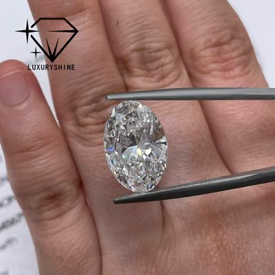 গুণমান LuxuryShine 0.1-10CT VVS2 ল্যাবরেটরি গ্রোথ ডায়মন্ড ডি-এফ রঙ সাদা ওভাল আইজিআই শংসাপত্রের সাথে চমৎকার কাটা 3EX কাটা পাথর দ্বারা LuxuryShine কারখানা