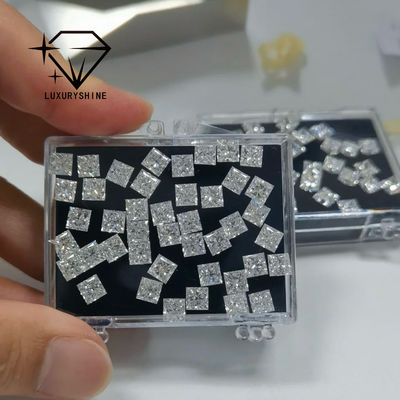 গুণমান LuxuryShine Princess Cut Lab Grown Diamond D-F Color VVS-VS With IGI Certificate চমৎকার কাট বিয়ের হীরা পাইকারি কারখানা